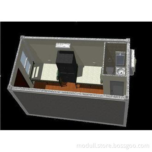Small Single Room Prefab Container Homes With Two Beds / Co